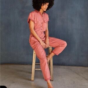 Outerknown SEA Suit Small Mineral Red Organic Cotton and Linen